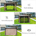 12x12 Ft WeatherproofHardtop Gazebo With Curtains Included