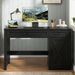 Farmhouse 47" Executive Desk,Computer Desk with Drawers and Storage Cabinet, Home Office Desk for Work and Study.Pure Black