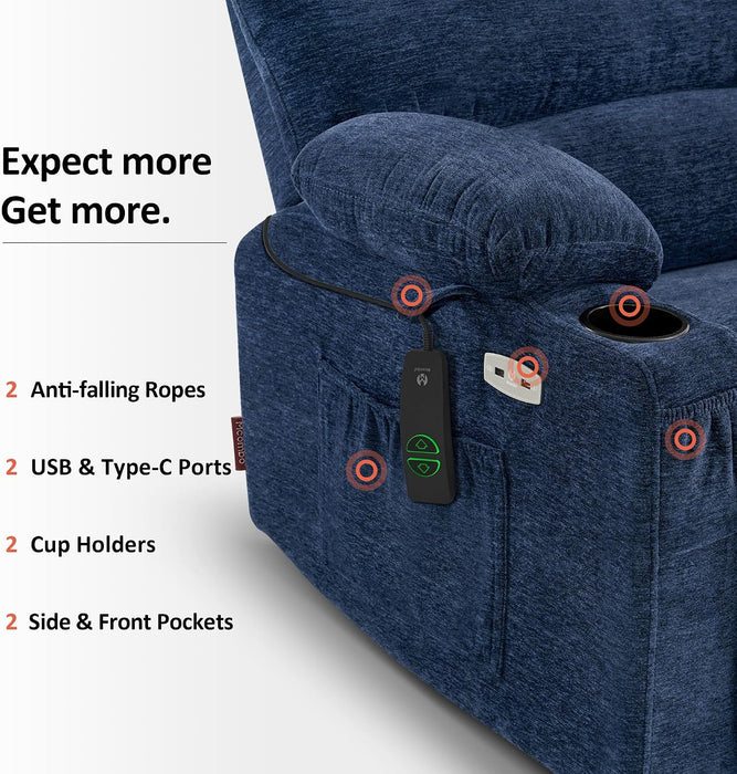 Large Power Lift Recliner Chair for Tall Elderly, 7099