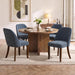 Dining Chairs Set of 4, Upholstered Wooden Kitchen Chairs, Blue