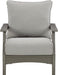 Outdoor Visola Patio HDPE Cushioned Lounge Chair, 2 Count, Gray