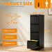 4 Drawer File Cabinet, Lockable Metal Vertical File Cabinet for Home Office
