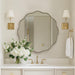 Brushed Gold round Wall Mirror 30 Inch, Brass round Bathroom Mirrors for over Sink, Anti-Rust Brass Circle Mirror for Bathroom, Entryway