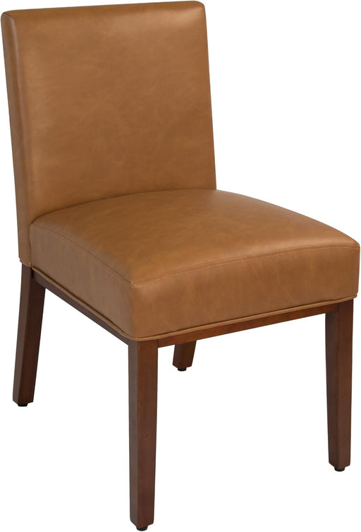 Kolbe Dining Chair - Carmel Faux Leather，19.5" Seat Height, Ideal for 29-31 Inch Tables (Single Pack)