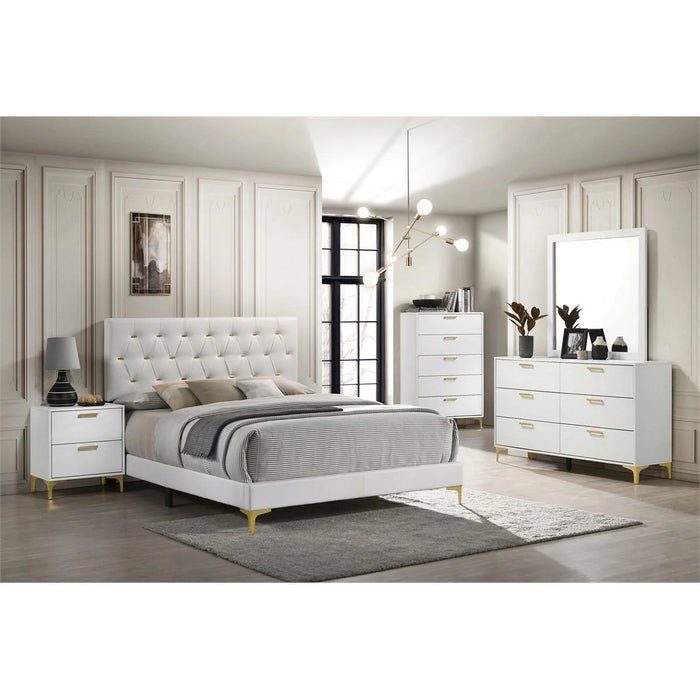 Kendall 5-Piece Eastern King Bedroom Set White