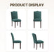 Dining Chairs Set of 4, Soft Comfortable Upholstered Parsons Dining Chairs with High-Density Cushion & Solid Wood Legs, Elegant Nailhead Trim for Dining Room, Kitchen, Living Room – Green