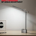 Upgraded LED Desk Lamp - H01 Pro Sunturalux™ Foldable Desk Light with USB A+C Charging Port, 3 Color Modes Dimmable Table Lamp for Home Office Reading(Grey)