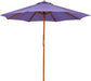 Outdoor Patio Market Umbrella with Wooden Pole - 8.5' - Purple