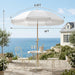 Outdoor Umbrella - Sun Protection, Rain Resistant, Windproof with Manual Open-Close Feature - Ideal for Beach, Camping, and Picnics