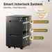 2 Drawer Metal File Cabinet with Lock, Fully Assembled