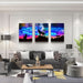 Large Wall Art for Living Room Framed Canvas Wall Decor for Bedroom Modern Family Picture Bathroom Wall Decor Hang Wall Office Canvas Art Prints Decoration Wolf Abstract Paintings Artwork