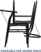 Weave Chair Mid-Century Modern Dining Chair Rattan Chair Metal Dining Chair Armchairs Hemp Seat Chair Accent Chair for Kitchen, Dining, Living Room Side Chairs Set of 2, Full Black