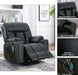 Wide Leather Recliner with Massage & Heat