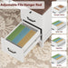 Executive Home Office Desk, Adjustable File Drawer Office Desk