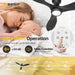 52 Inch Flush Mount Ceiling Fan with Light and Remote, Black Low Profile Ceiling Fans with Lights for Bedroom Living Room, 3 ABS Blades, Modern Quiet Reversible DC Motor, 3CCT, 6 Speeds