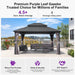 12x14 Grey Hardtop Gazebo With LED IlluminationSystem