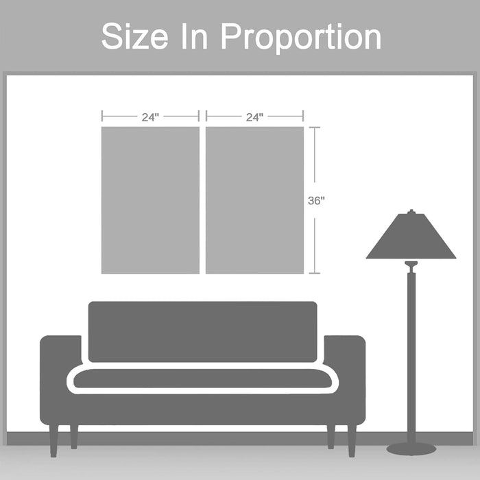 Beach Canvas Framed Wall Art - Hand Painted Ocean View Paintings Palm Tree Pictures Tropical Coastal Scenery Seaside Artwork for Living Room