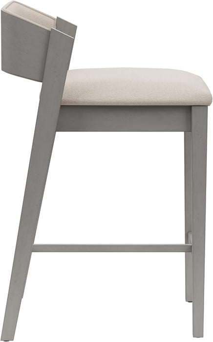Dresden Wood Counter Height Stool, Distressed Gray