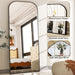 28"X71" Full Length Mirror Floor Mirrors Freestanding Hanging or Leaning Large Mirrors Full Body Mirror with Stand for Cloakroom, Bedroom, Living Room, Black