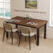 Modern Extendable Dining Table for 4-6, 63" Farmhouse Kitchen Table, Rectangular Dining Room Tables for Dining, Kitchen, Office, Living Room, Wooden Tables, Space Saving (Espresso)