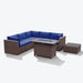 Caydin 5 - Person Modular Patio Conversation Sets with Cushions