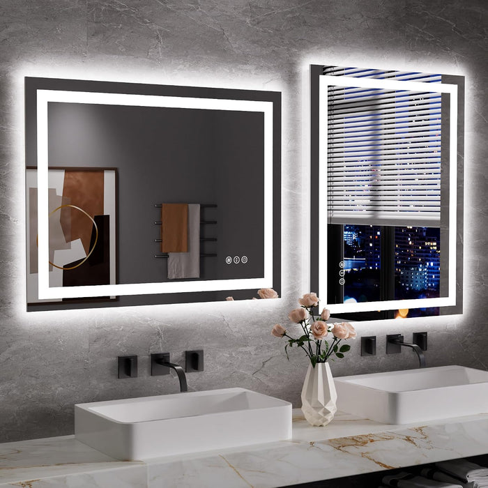 LED Bathroom Mirror, Bathroom Vanity Mirror, 28"X36"