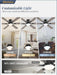 52 Inch Ceiling Fan with Lights, APP & Remote Control, Flush Mount Low Profile Black Ceiling Fan, 3000-6000K Dimmable LED, Quiet Reversible Motor, 6 Blades, 6 Speeds, for Bedroom Living Room