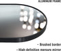Full Length Mirror, 70"X26" Arched Full Body Floor Mirror with Stand, Hanging or Leaning, Standing, Wall Mounted with Aluminum Frame for Bedroom Living Room (Black)