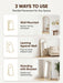 Full Length Mirror, 64" X 21" Arched Full Body Mirror Large Standing Floor Mirrors, Mirrors for Bedroom, Bathroom, Living Room Standing or Wall Leaning, Gold
