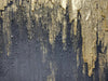 Art,30X45Inch Wrapped Canvas Paintings Hand Painted Abstract Textured Artwork Abstract Portrait Wall Art in Charcoal Grey Gold Acrylic Painting Framed Ready to Hang