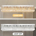 Rectangular Crystal Chandelier 47 Inch Pendant Chrome
