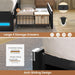 Full Size Bed Frame with 4 Storage Drawers and Headboard, Black