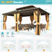 12x18 HeavyDuty Hardtop Gazebo With Galvanized Roof