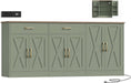 71" W Kitchen Buffet Cabinet with Storage, Large Coffee Bar Cabinet