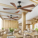 52 Inch Indoor Outdoor Ceiling Fan With Dimmable Led Lights