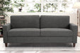 Miles 2 Piece Couch and Loveseat Sets with Reversible Back Pillows, Mid Century Modern Sofa for Small Spaces, Living Rooms, And, Apartments, Grey