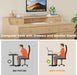Office Desk with Drawers, 47" Wide Small Desk with File Drawer, Study Table Wood Writing Desk with Long Monitor Stand for Bedroom,Home Office