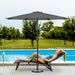 9' Patio Umbrella Outdoor Table Market Yard Umbrella with Push Button Tilt/Crank