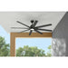 Kensgrove II 72 In. Smart Indoor/Outdoor Matte Black Ceiling Fan with Remote Included Powered by Hubspace