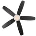 Ashby Park 52 In. White Color Changing Integrated LED Matte Black Indoor Ceiling Fan with Light Kit and Remote Control