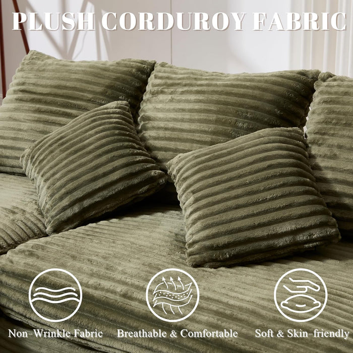 Celestial Cloudlike Modular Sectional Sofa 99Inch Emerald