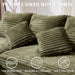 Celestial Cloudlike Modular Sectional Sofa 99Inch Emerald
