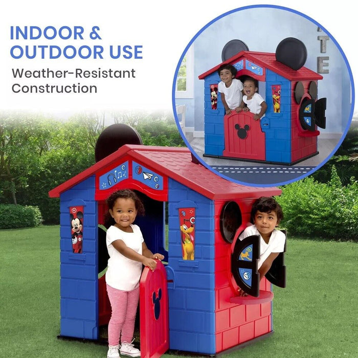 Mickey Mouse Plastic Indoor,Outdoor Playhouse with Easy Assembly