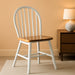 Windsor 2-Piece Chair Set, Solid Wood, Natural/White Finish