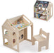 Playhouse Shaped Toddler Table And Chair Chalkboard