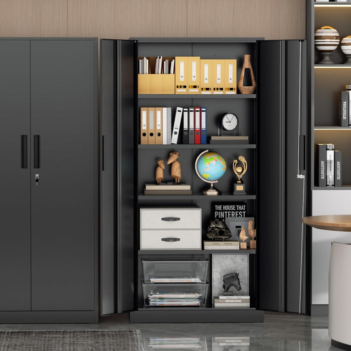 72 Inches HeavyDuty Metal Storage Lockable Cabinet