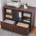 40Inch Industrial Hardwood Lateral Filing Cabinet Wheels