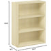 Pasir 3-Tier Open Shelf Bookcase, Maple