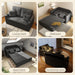 3 In 1 Convertible Sofa Bed With Cup Holders - ShipItFurniture