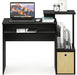 Econ Multipurpose Home Office Computer Writing Desk, Black/Brown